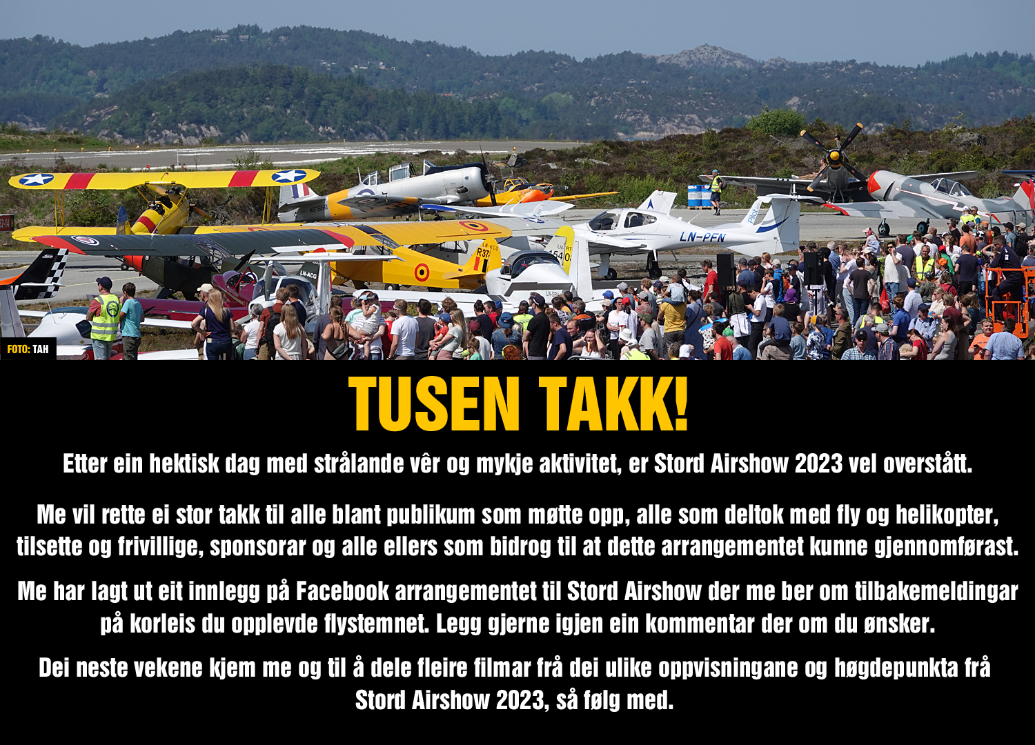 Tusen Takk - Stord Airshow 2023