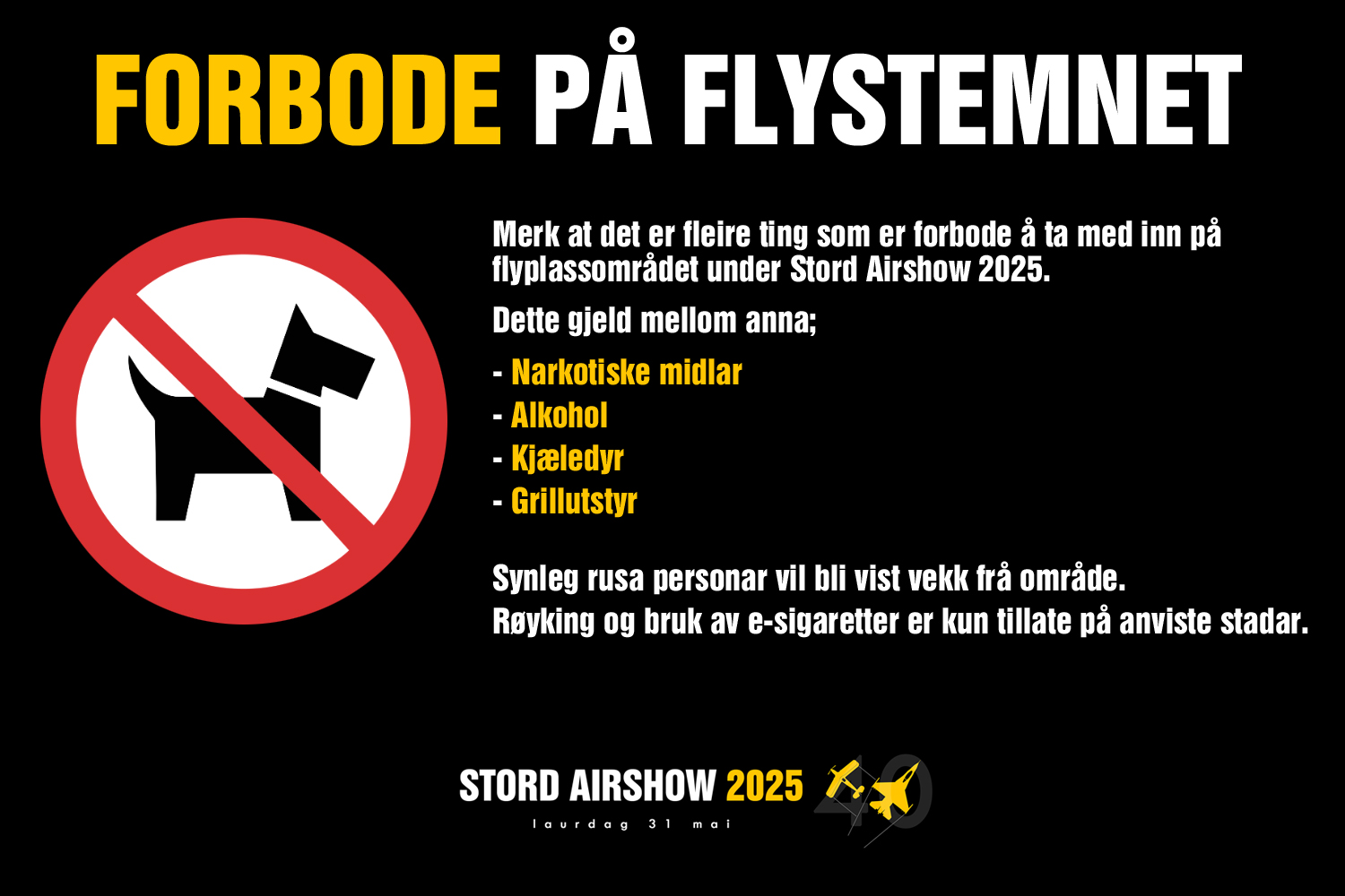 Forbode paa flystemnet