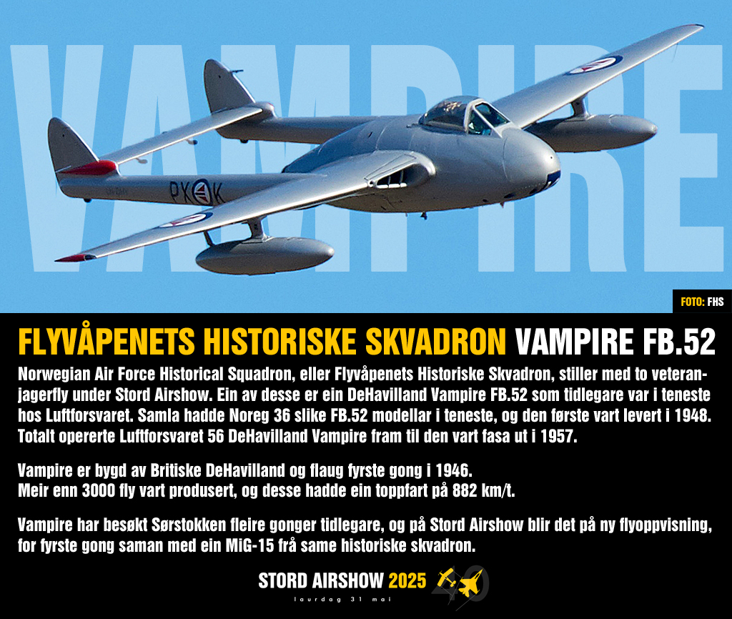 SA25deltagereNAFHS-Vampire FB52 SA25deltagereNAFHS-Vampire FB52